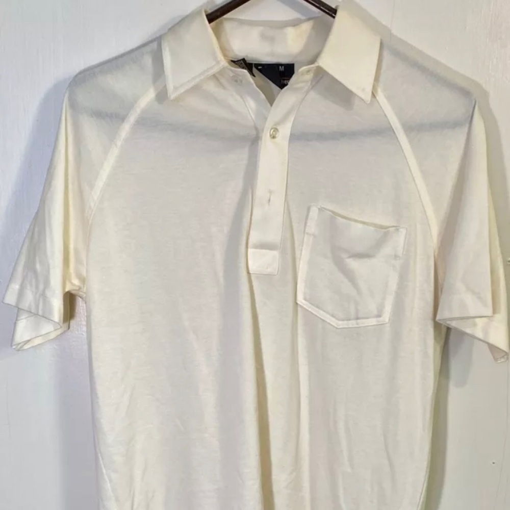 Men’s Robert Bruce White Polo Size M